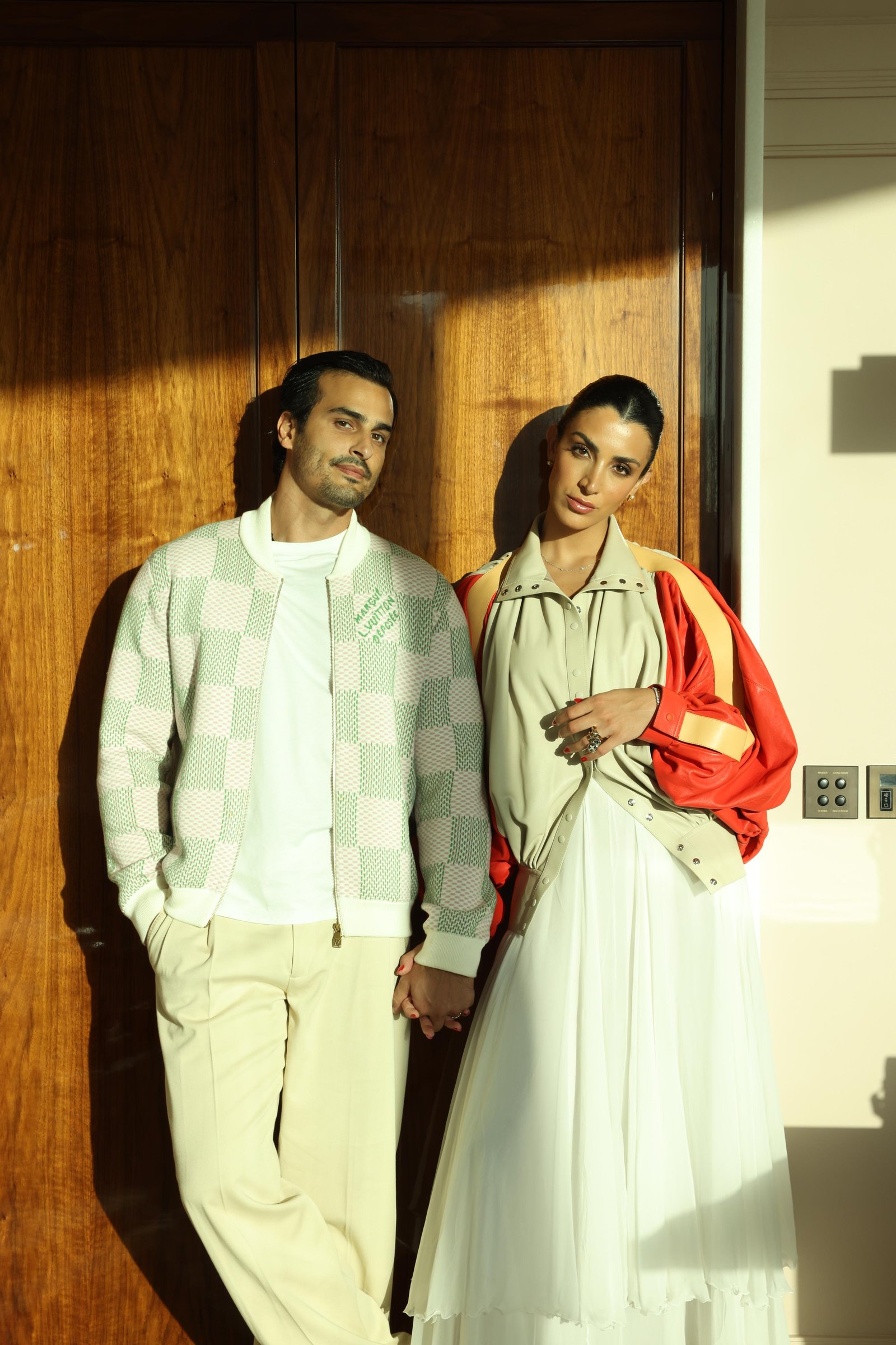 Ali Hennaoui and Walaa Awada standing together in Louis
      Vuitton at The Lana, Dubai — Ali & Walaa (@aliandwalaa),
      May 2025